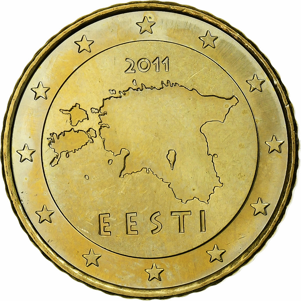 Estónia, 50 Euro Cent, 2011, Vantaa, Nordic gold, MS(60-62)