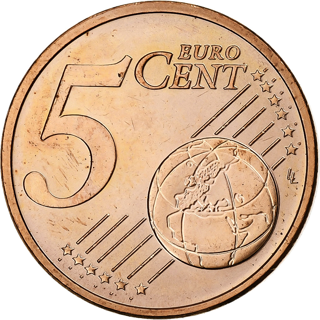 Lithuania, 5 Euro Cent, 2015, Vilnius, Copper Plated Steel, MS(63)