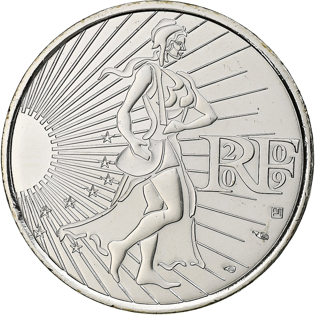 France, 10 Euro, Semeuse, 2009, Monnaie de Paris, Argent, FDC