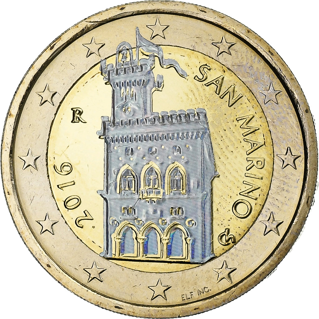 San Marino, 2 Euro, Hologramme, 2016, Rome, Bimetálico, MS(63)