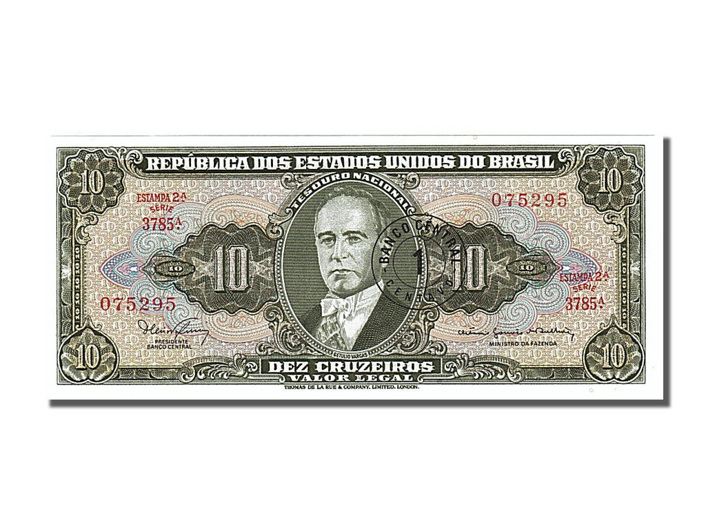 Banknote, Brazil, 1 Centavo on 10 Cruzeiros, 1966, UNC(65-70)
