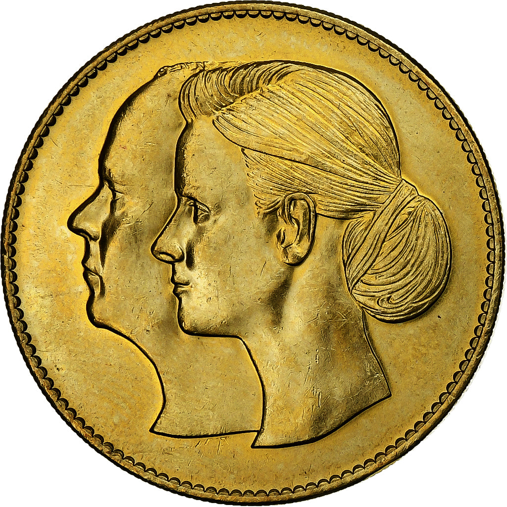 Monaco, Jeton, Mariage Princier, Albert et Charlène, 2011, Saumur, Laiton, SUP+