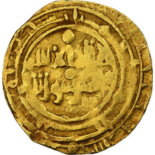 Fatímidas, al-Zahir, Dinar, AH 411-427/1021-1036, Palermo, Dourado, VF(30-35)