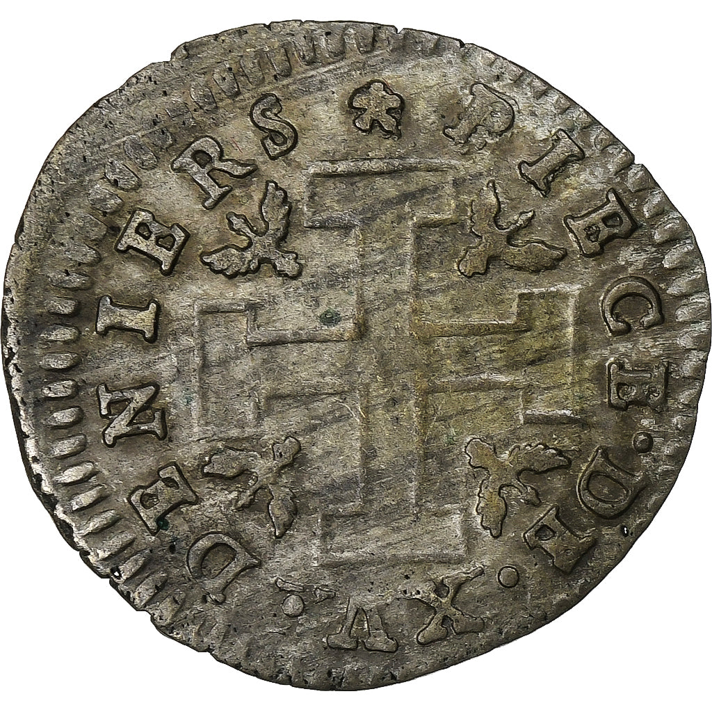 Duchy of Lorraine, Leopold I, 15 Deniers, 1697-1729, Nancy, Billon, EF(40-45)