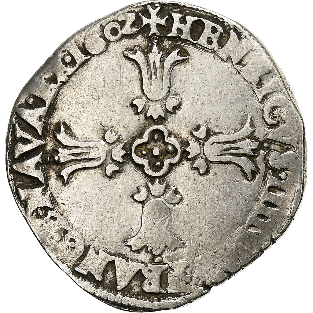 Frankrijk, Henri IV, 1/4 Ecu, 1602, Bayonne, Zilver, FR+, Gadoury:597
