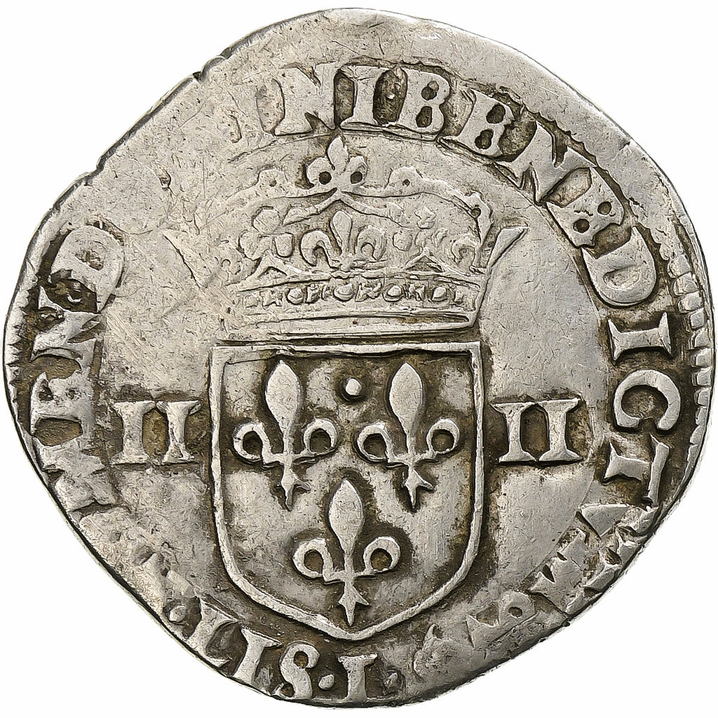 Frankrijk, Henri IV, 1/4 Ecu, 1602, Bayonne, Zilver, FR+, Gadoury:597