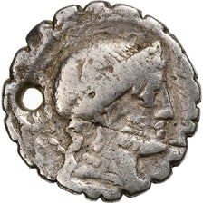 Denarius Serratus, Rome, Holed, Prata, F(12-15)