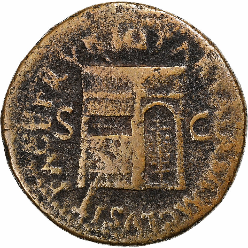 Nero, As, 62-68, Rome, Bronzo, MB+, RIC:348