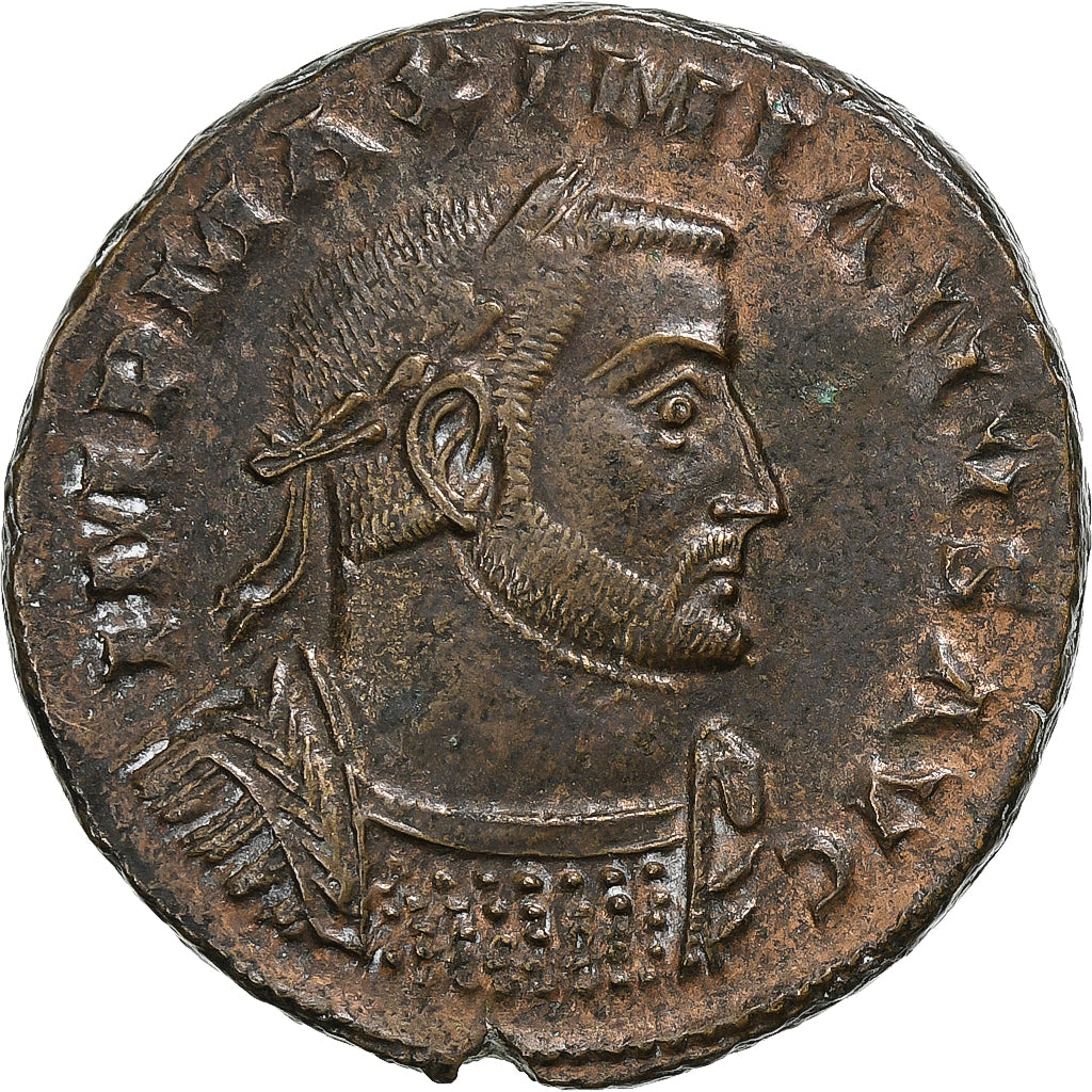 Galerius, Follis, 305-307, Lugdunum, Bronze, MS(60-62), RIC:186b