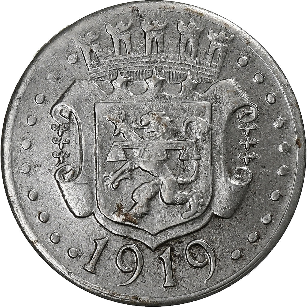 Allemagne, Stadt Zweibrücken, 10 Pfennig, 1919, SUP, Iron