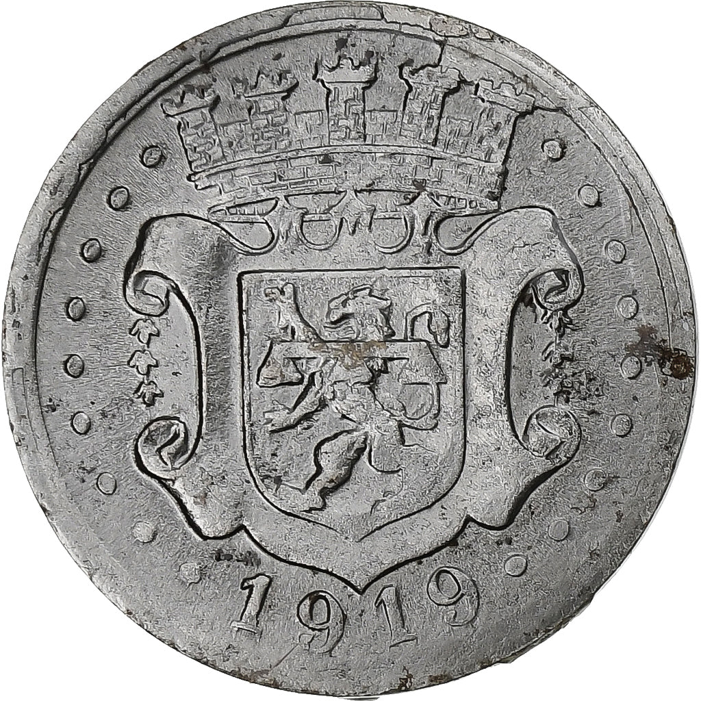 Alemanha, Stadt Zweibrücken, 5 Pfennig, 1919, AU(55-58), Ferro