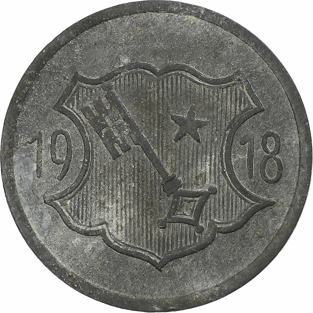 Germania, Stadt Worms, 10 Pfennig, 1918, SPL-, Zinco
