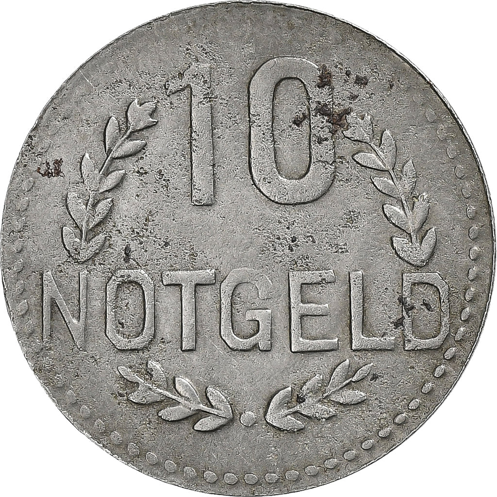 Niemcy, Stadt Wiesbaden, 10 Pfennig, undated (1920), AU(50-53), Żelazo