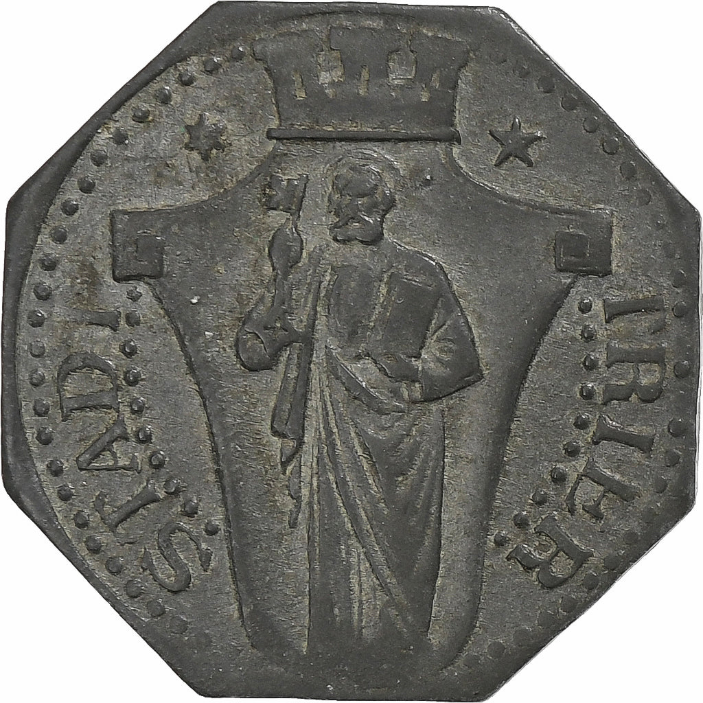 Germania, Stadt Trier, 5 Pfennig, Undated (1917), BB, Zinco