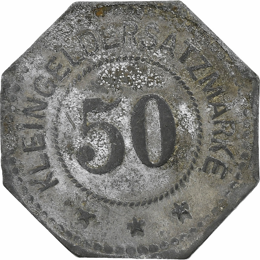 Niemcy, Stadt Pirmasens, 50 Pfennig, Undated (1917), VF(30-35), Cynk