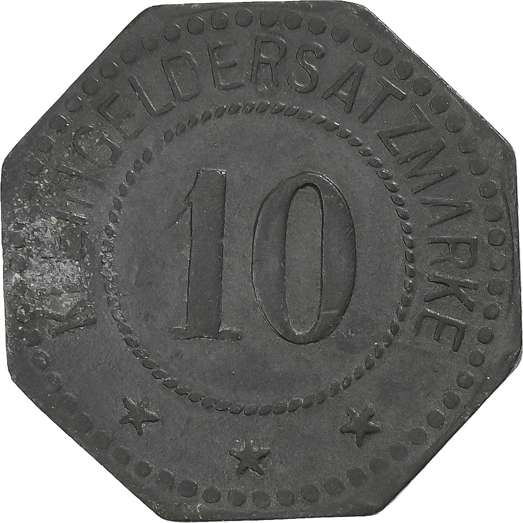Deutschland, Stadt Pirmasens, 10 Pfennig, 1917, SS+, Zinc