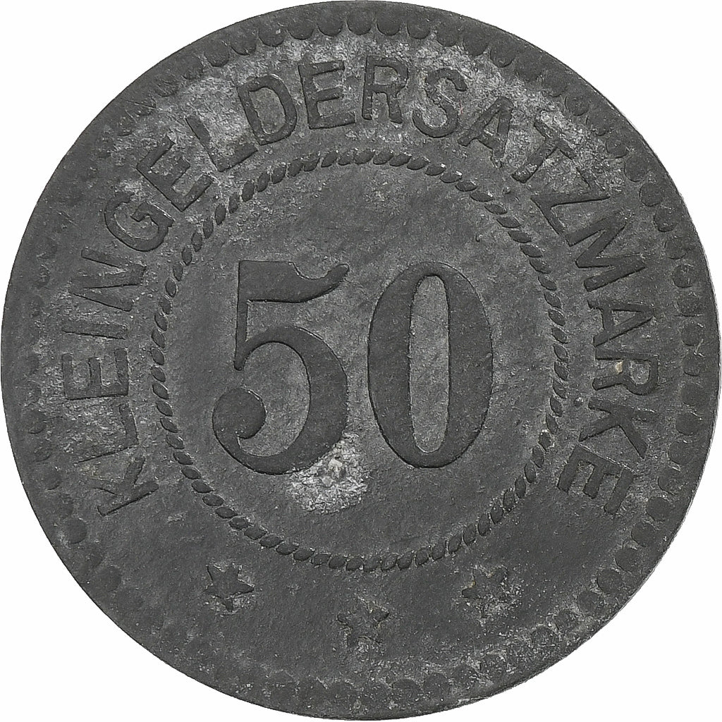 Deutschland, Stadt Pirmasens, 50 Pfennig, 1917, SS, Zinc