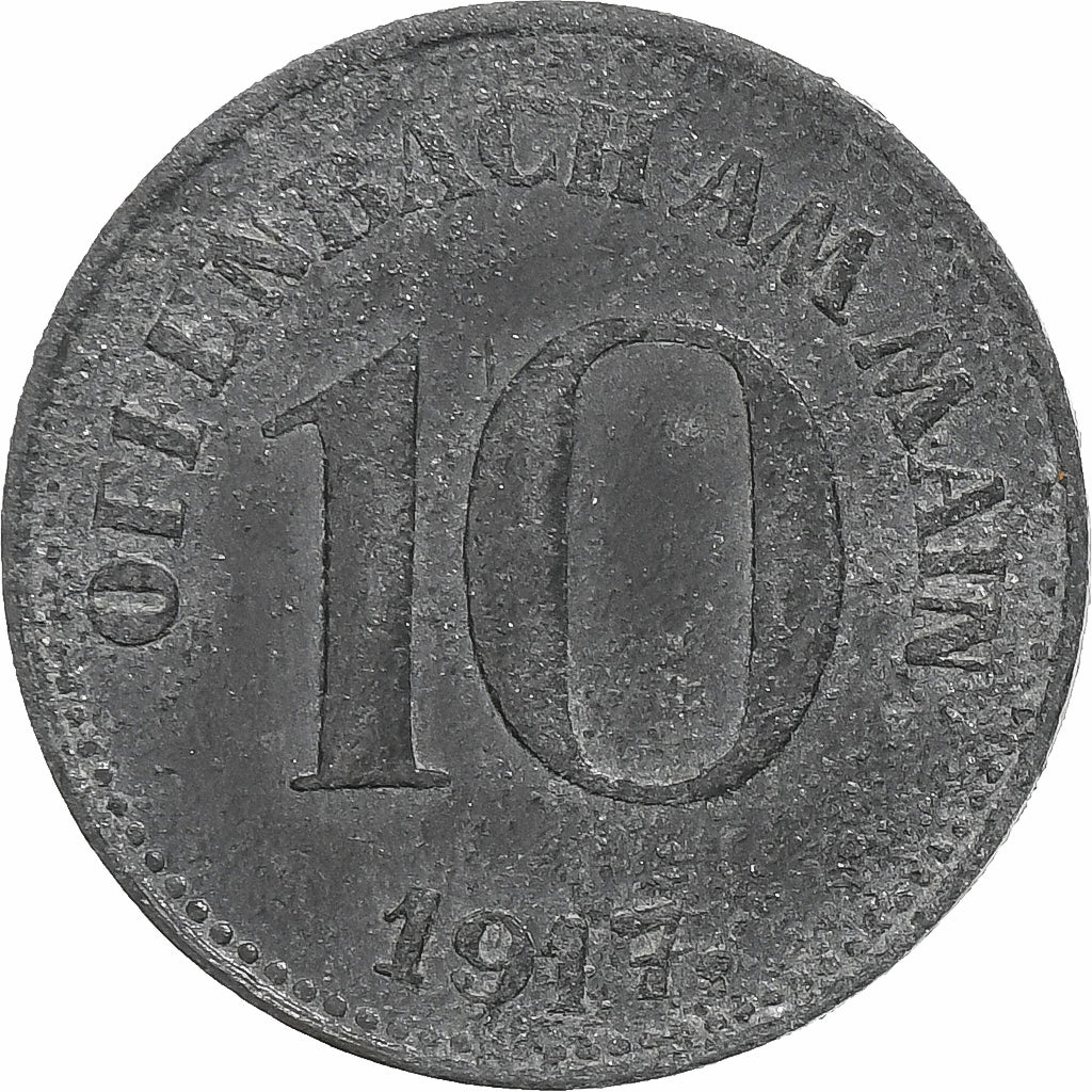 Deutschland, Stadt Offenbach am Main, 10 Pfennig, 1917, S+, Iron