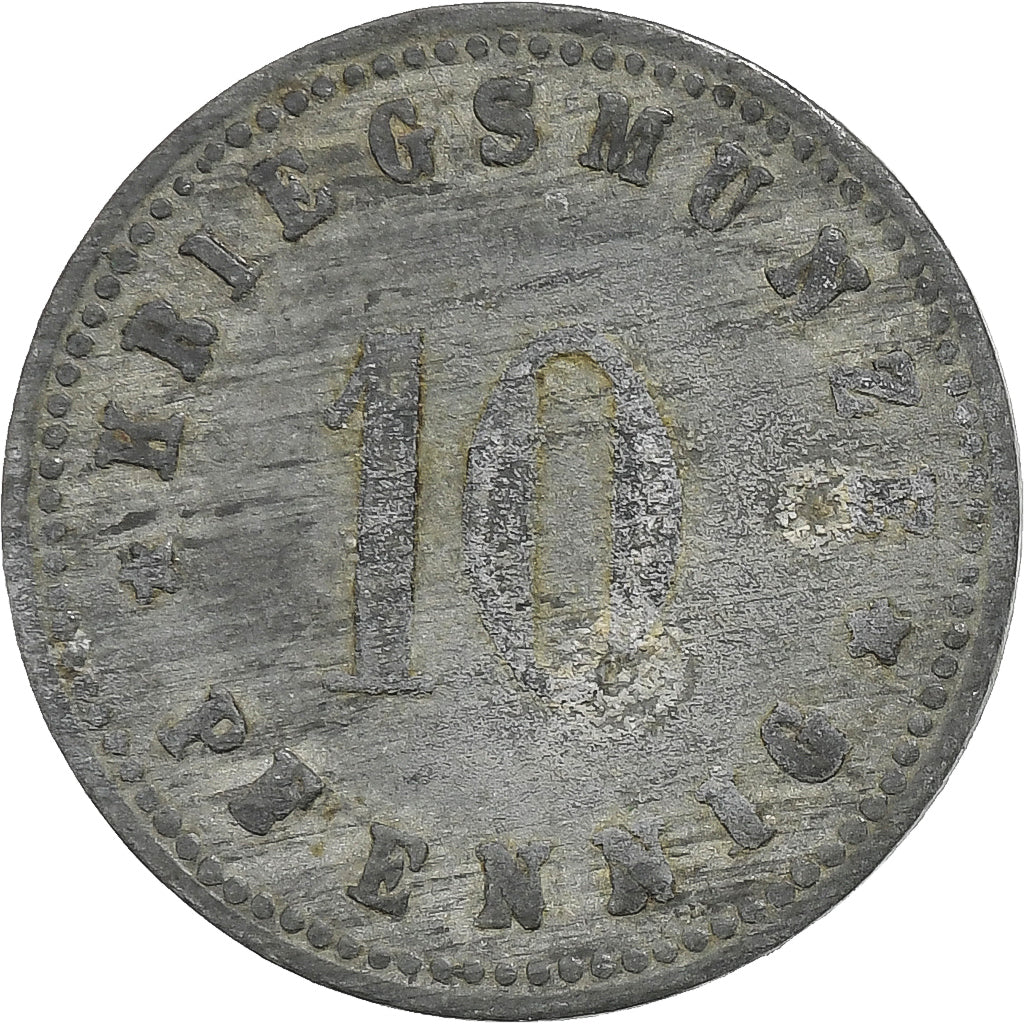 Deutschland, Stadt Neu-Ulm, 10 Pfennig, 1917, SS, Zinc