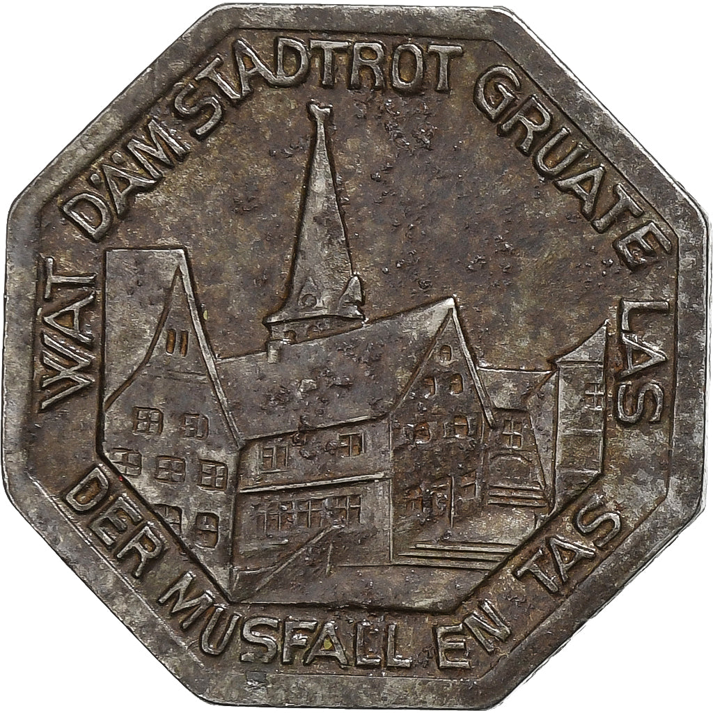 Deutschland, Stadt Mülheim an der Ruhr, 25 Pfennig, 1921, VZ, Iron