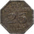 Germany, Stadt Mülheim an der Ruhr, 25 Pfennig, 1921, AU(55-58), Iron
