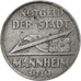 Germania, Stadt Mannheim, 10 Pfennig, 1919, BB+, Ferro