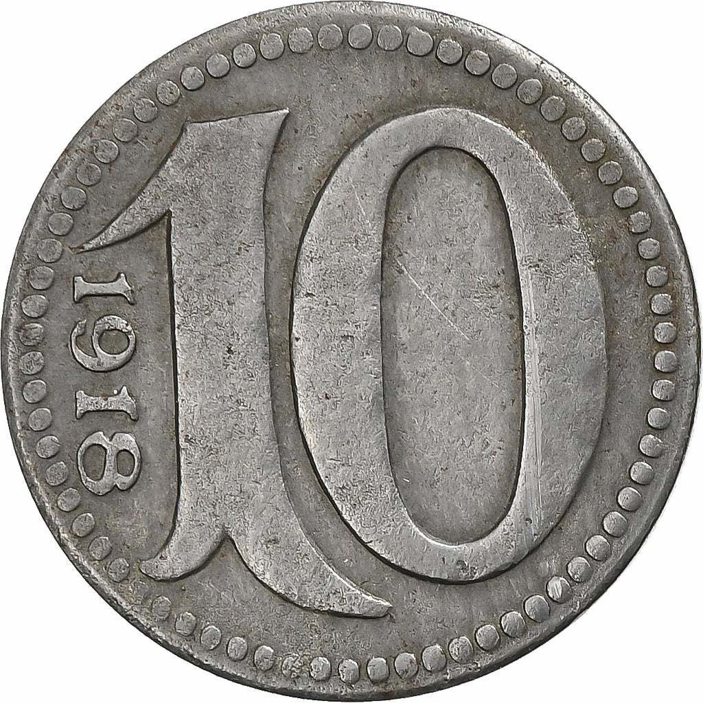 Allemagne, Stadt Mainz, 10 Pfennig, 1918, TTB+, Iron