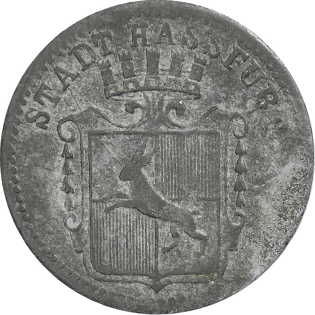 Germany, Stadt Hassfurt, 10 Pfennig, 1917, AU(50-53), Zinc
