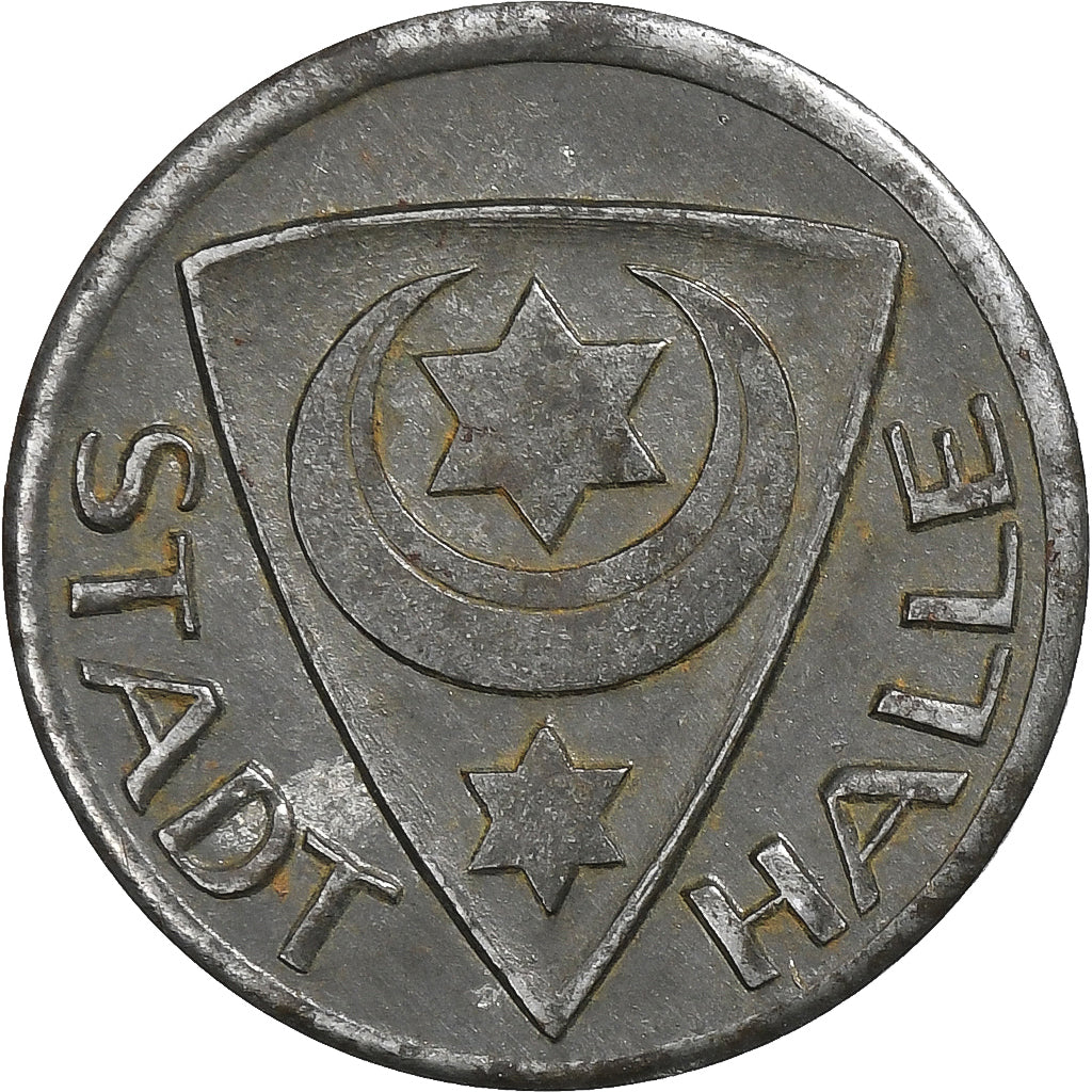Allemagne, Stadt Halle, 10 Pfennig, 1917, TTB+, Zinc