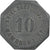 Germania, Stadt Hamborn, 10 Pfennig, 1917, BB+, Zinco