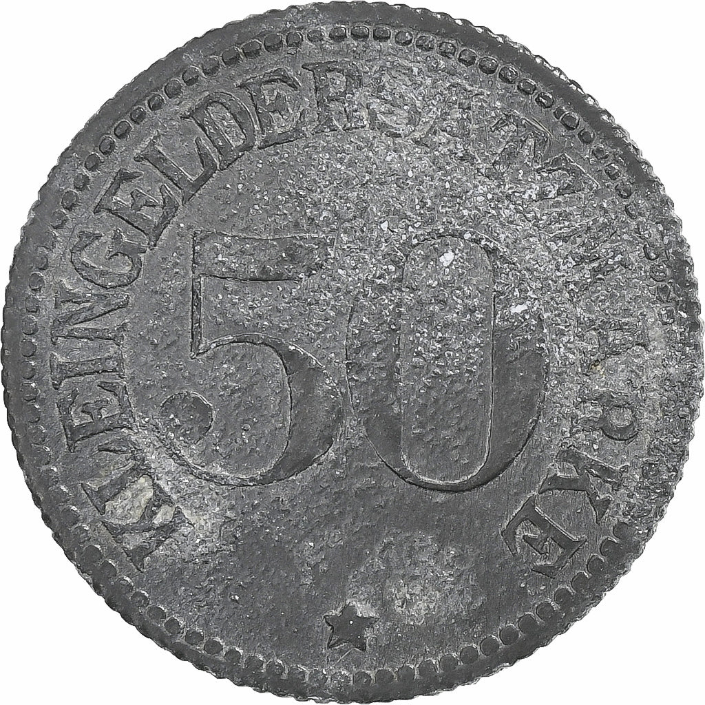 Duitsland, Stadt Giessen, 50 Pfennig, 1918, FR+, Zinc