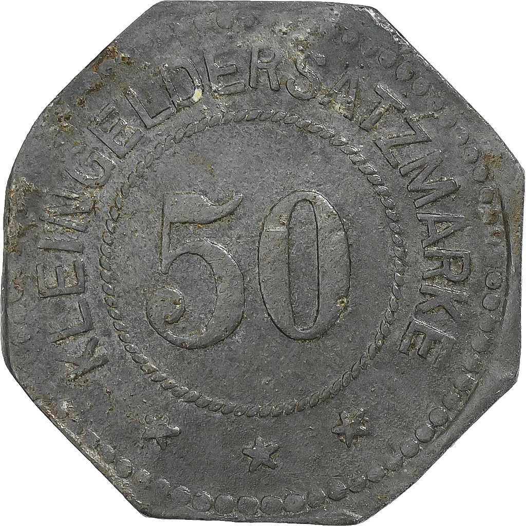 Duitsland, Stadt Germersheim, 50 Pfennig, 1917, ZF, Zinc