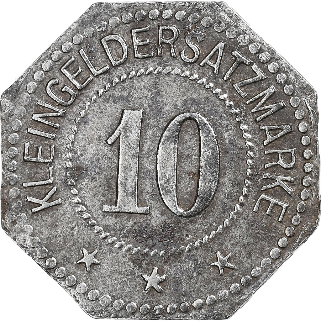 Deutschland, Stadt Germersheim, 10 Pfennig, 1917, SS+, Iron
