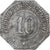 Germania, Stadt Germersheim, 10 Pfennig, 1917, BB+, Ferro
