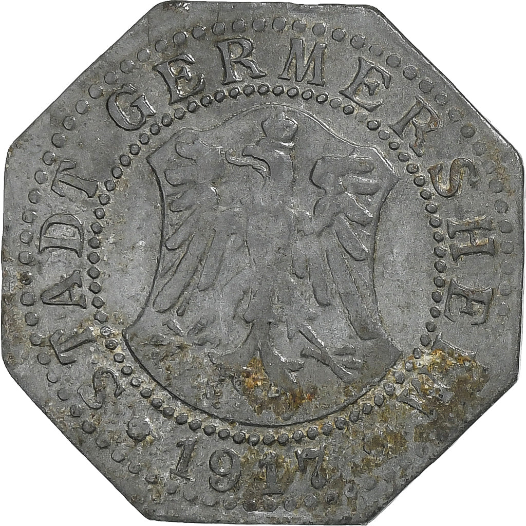 Germania, Stadt Germersheim, 5 Pfennig, 1917, BB, Ferro