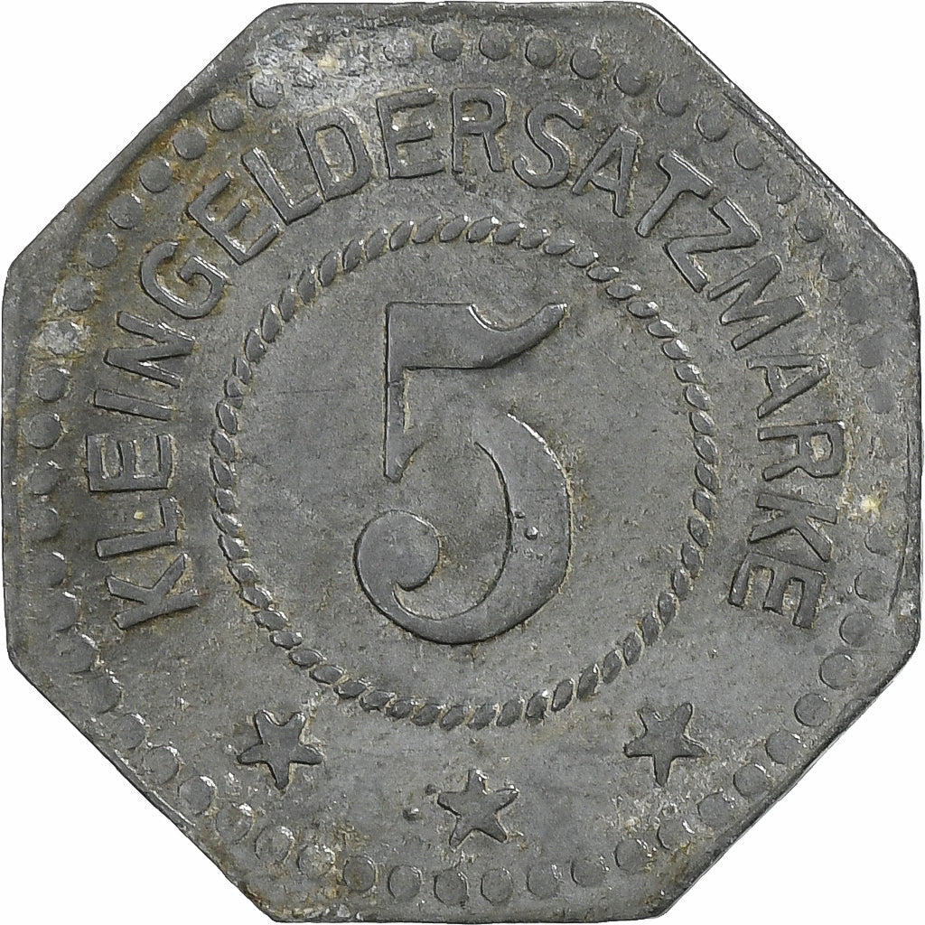 Germania, Stadt Germersheim, 5 Pfennig, 1917, BB, Ferro