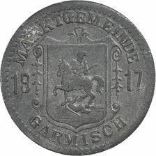 Deutschland, Stadt Garmisch, 5 Pfennig, 1917, SS+, Zinc