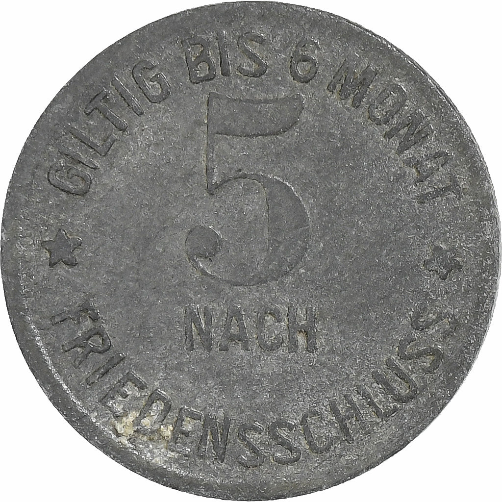 Deutschland, Stadt Garmisch, 5 Pfennig, 1917, SS+, Zinc