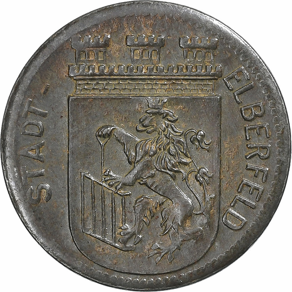 Deutschland, Stadt Elberfeld, 10 Pfennig, 1921, VZ, Iron