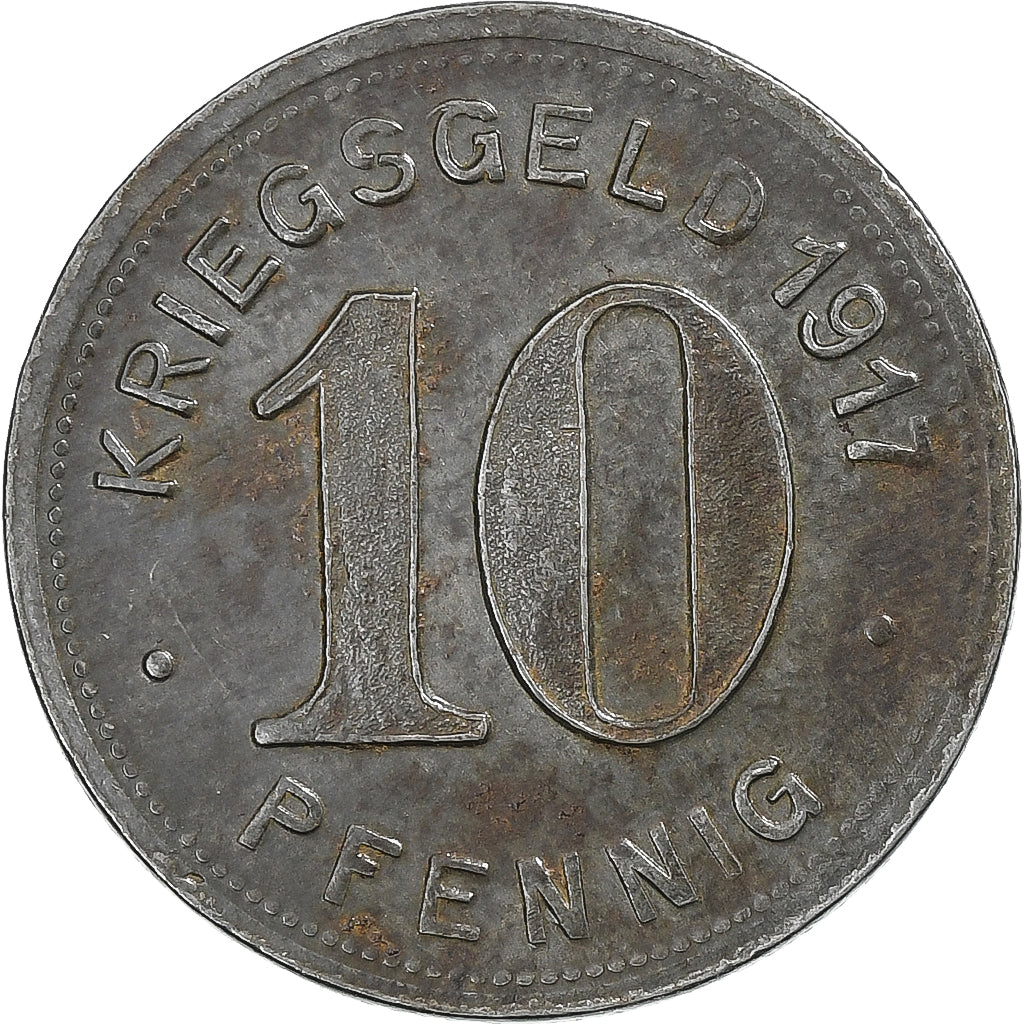 Deutschland, Stadt Elberfeld, 10 Pfennig, 1921, VZ, Iron
