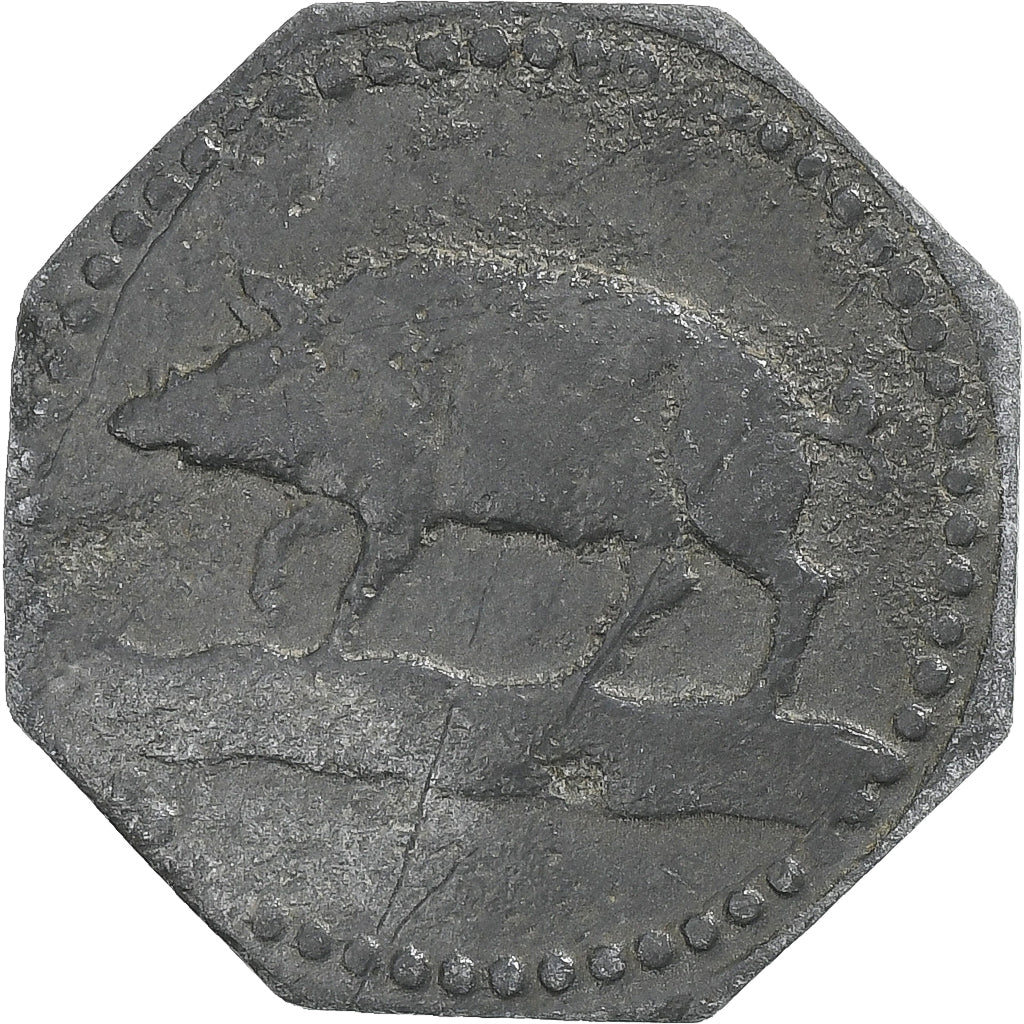 Alemanha, Stadt Eberbach, 10 Pfennig, 1917, EF(40-45), Zinco