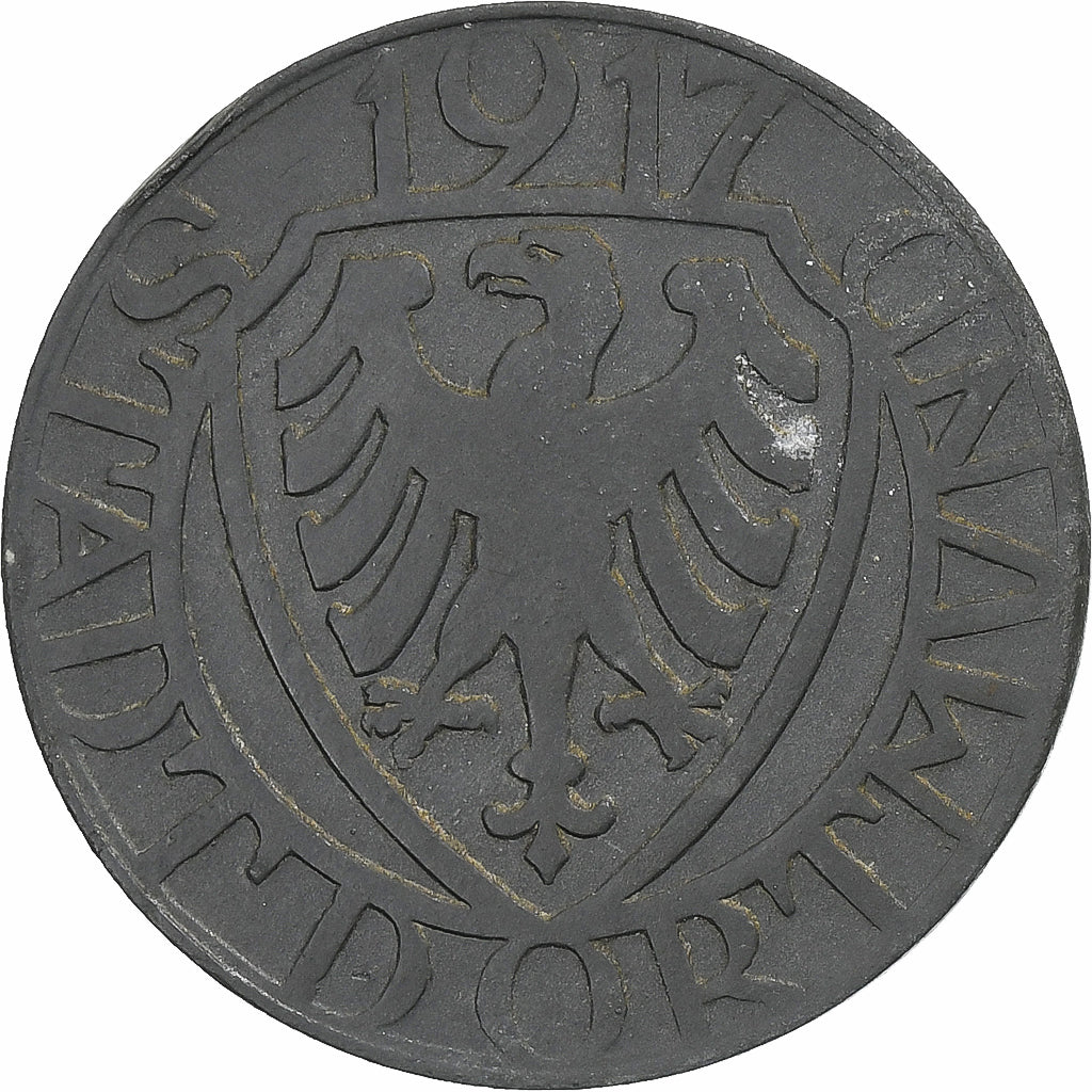 Niemcy, Stadt Dortmund, 10 Pfennig, 1917, AU(50-53), Cynk