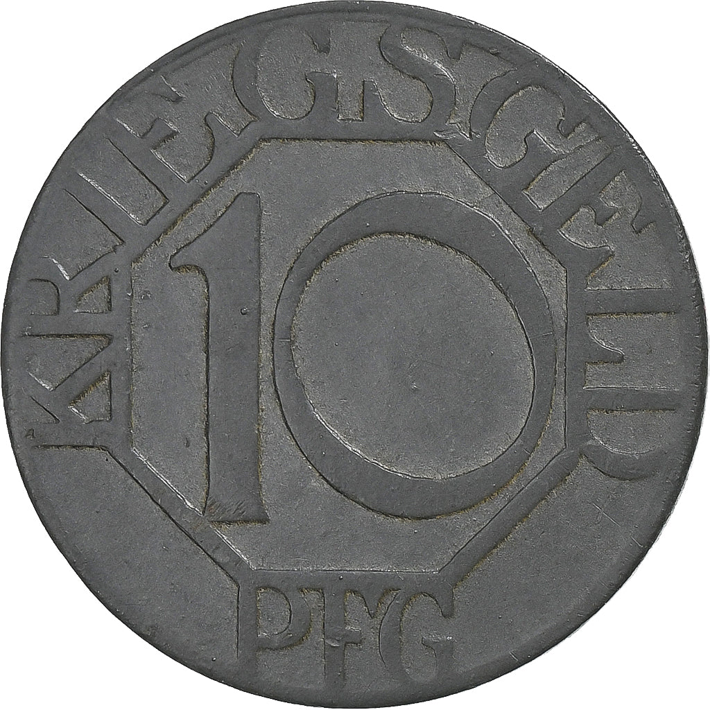Niemcy, Stadt Dortmund, 10 Pfennig, 1917, AU(50-53), Cynk