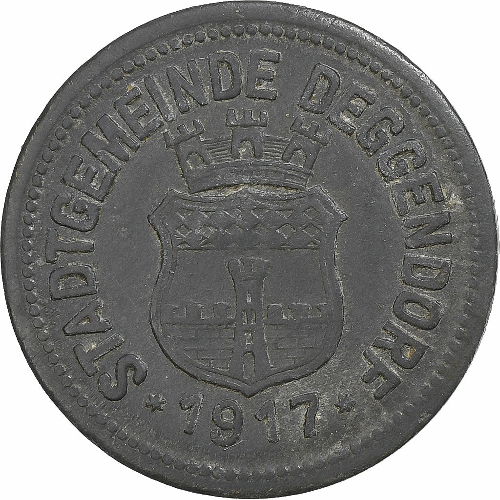 Deutschland, Stadt Deggendorf, 50 Pfennig, 1917, VZ, Zinc