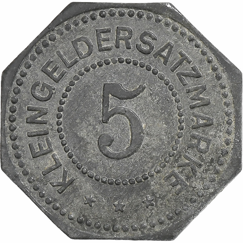 Alemania, Stadt Crailsheim, 5 Pfennig, 1917, MBC+, Cinc