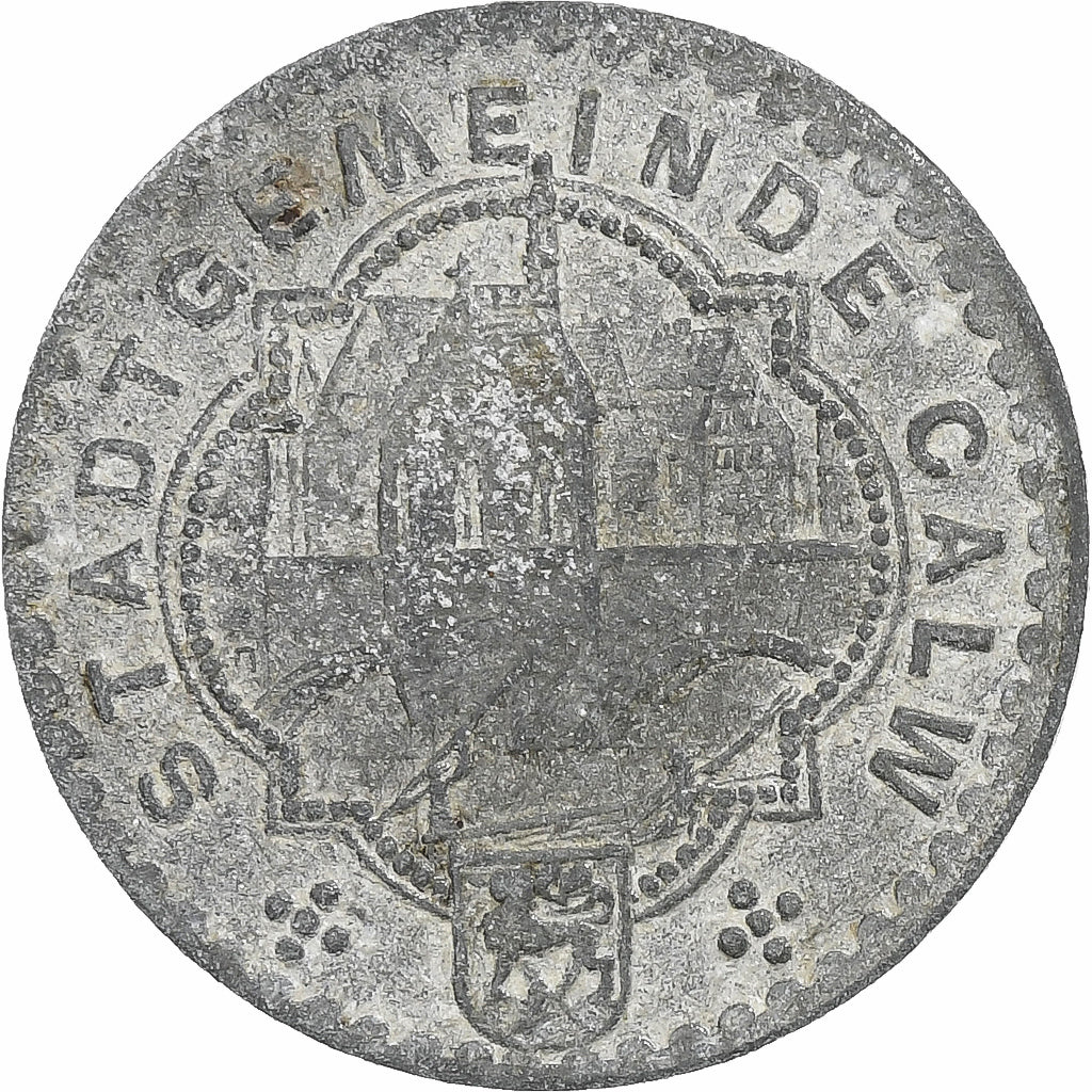 Allemagne, Stadt Calw, 10 Pfennig, 1918, TB+, Zinc
