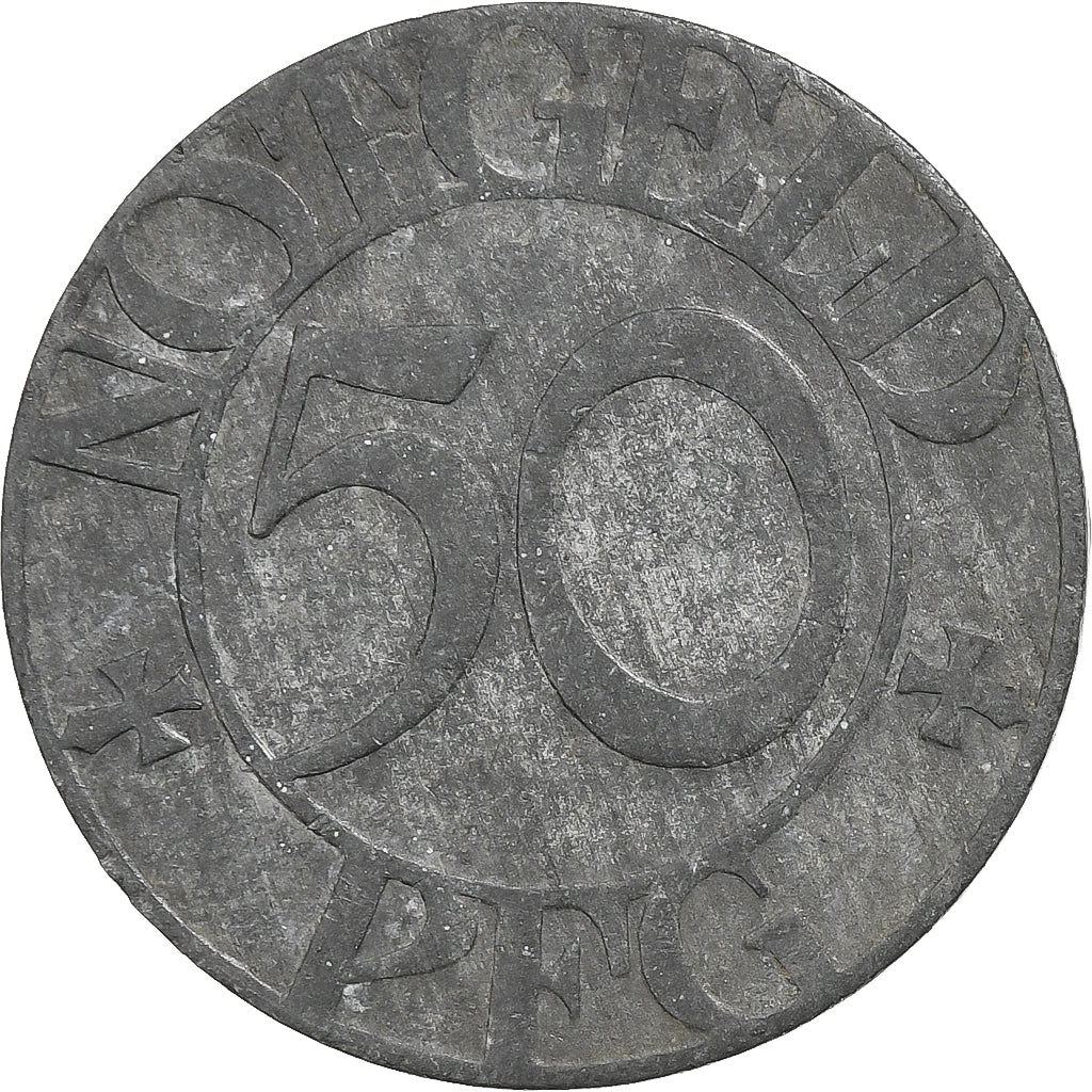 Niemcy, Stadt Boppard am Rhein, 50 Pfennig, 1919, VF(30-35), Żelazo