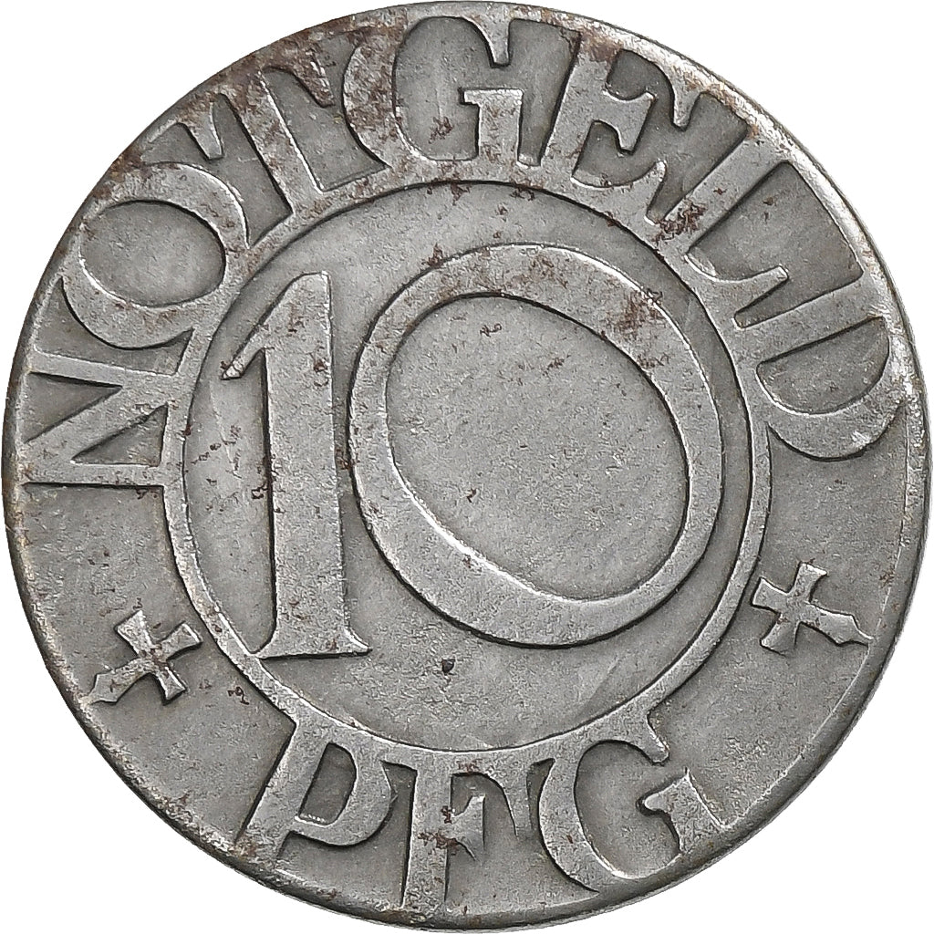 Alemanha, Stadt Boppard am Rhein, 10 Pfennig, 1919, EF(40-45), Ferro