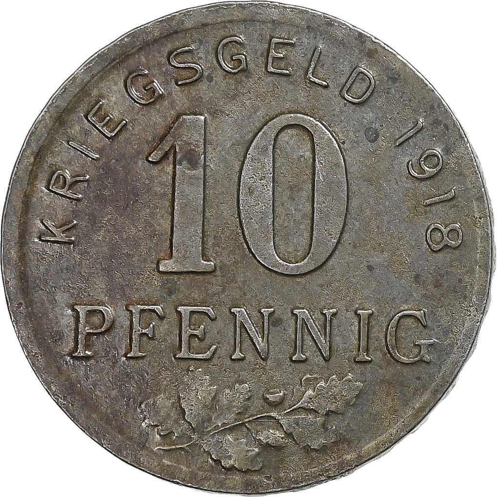 Germany, Bochum, Gelsenkirchen, Hattingen, 10 Pfennig, 1918, AU(50-53), Iron