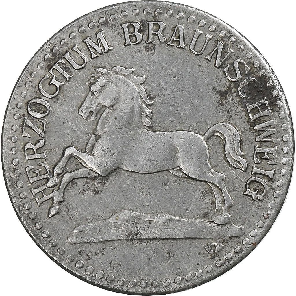 Alemania, Herzogtum Braunschweig, 10 Pfennig, 1918, MBC+, Hierro